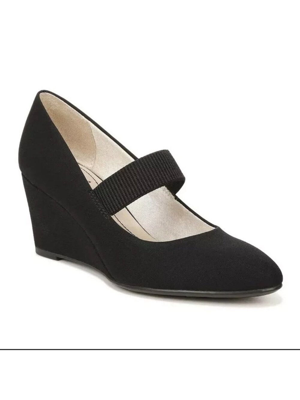 LifeStride Gio Mary Jane Wedge Pumps Shoes Slip-On Women's Black size 8.5